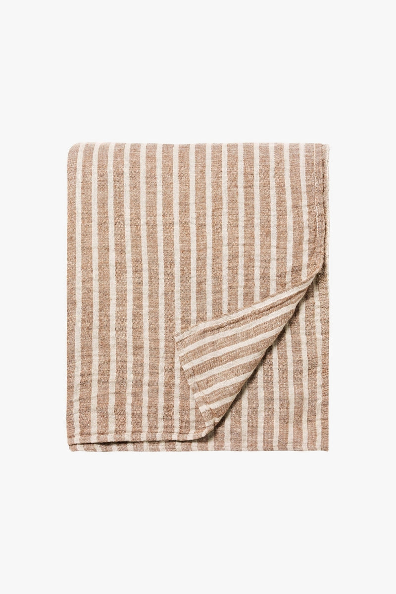 AVA STRIPE TOFFEE BEDCOVER