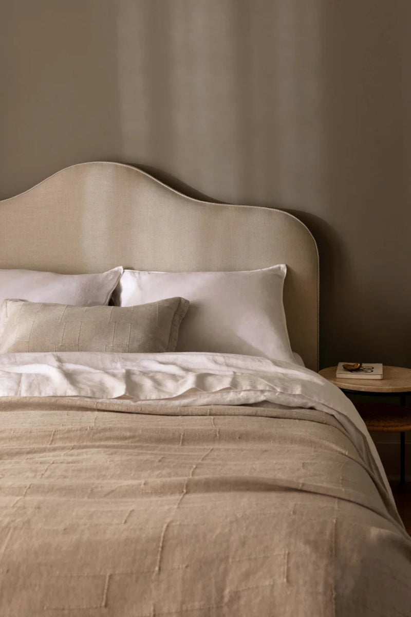 PALERMO NATURAL LINEN BED COVER