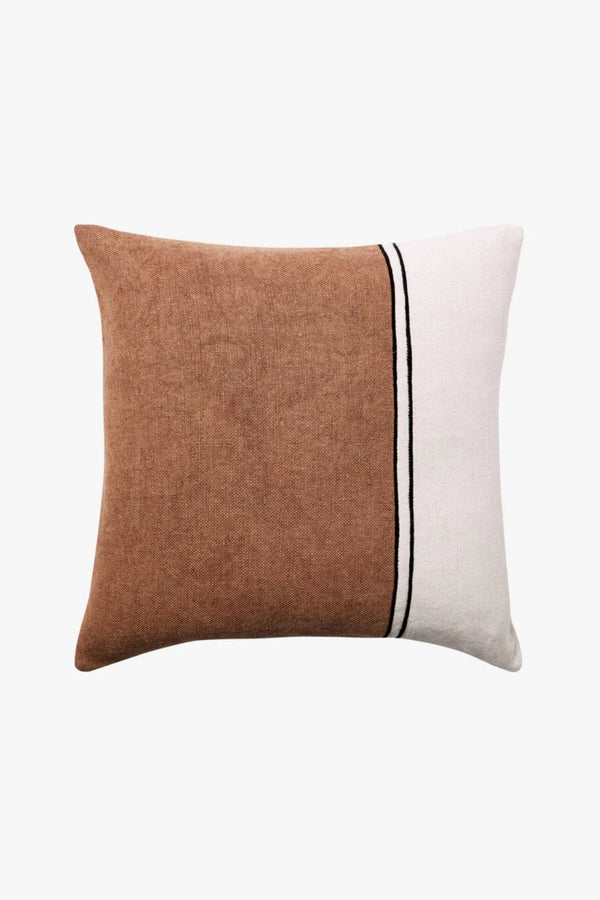 DUET BAKED CLAY SQUARE CUSHION